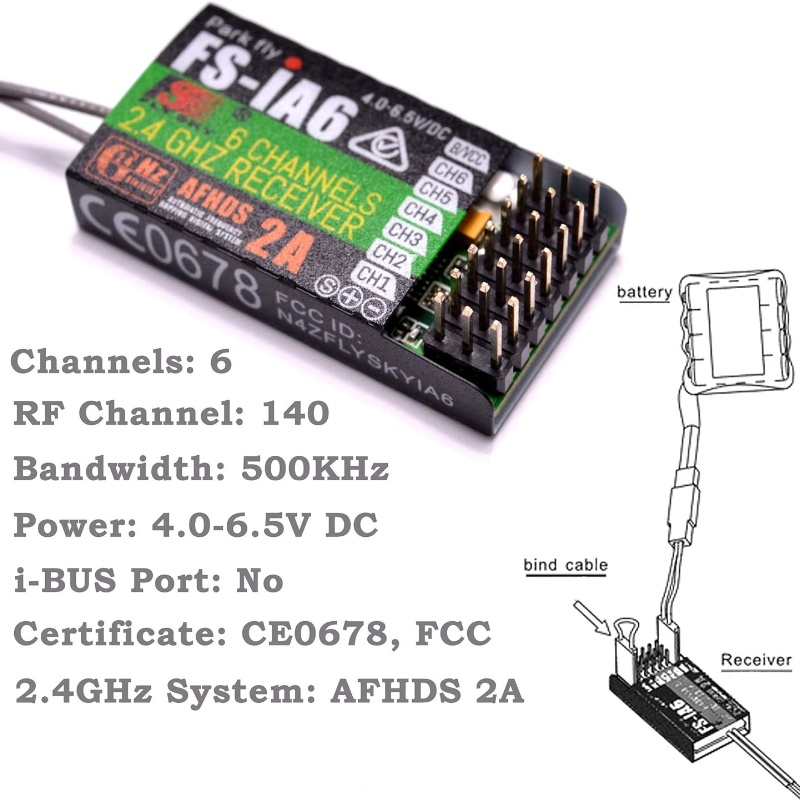Flysky FS-IA6 Receiver 6CH Dua - Fpv Drone Battery 评论和价格